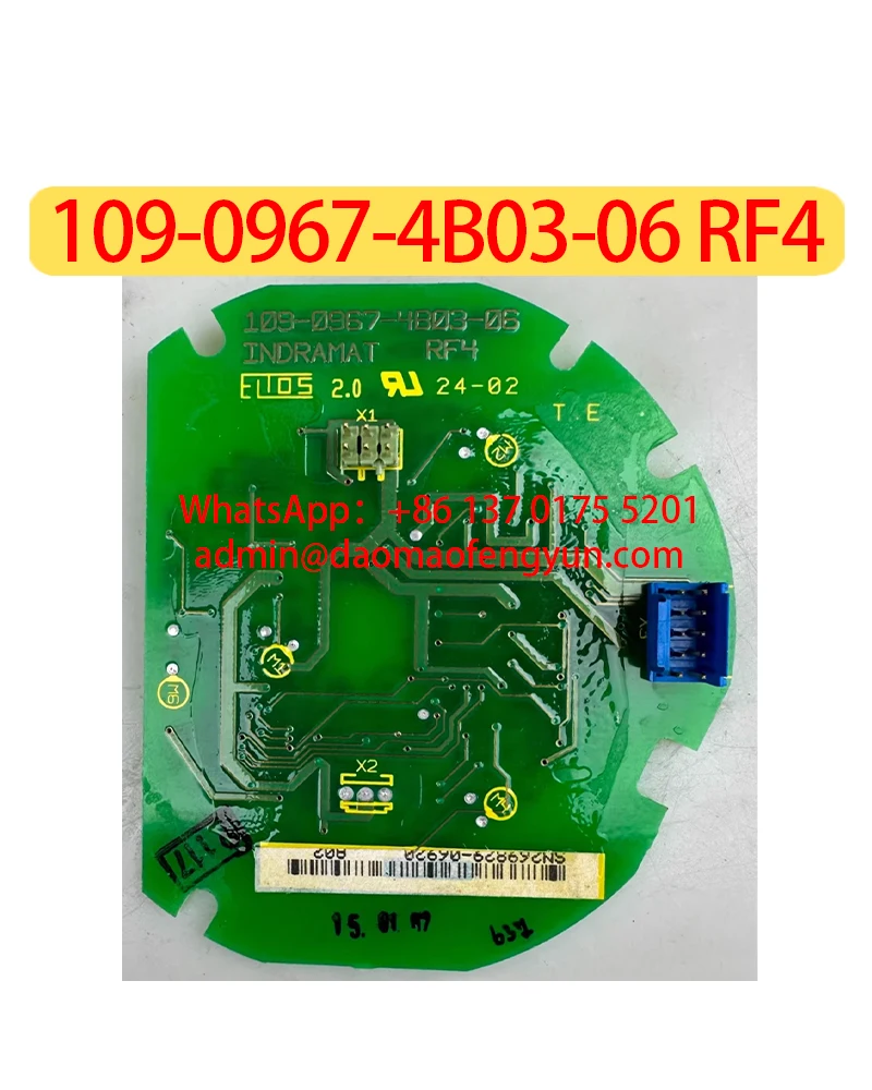 109-0967-4B03-06 RF4 لوحة التشفير المستخدمة لوحة دوائر كهربائية لوحة لوحة أحادية الطبقة ، شحن سريع