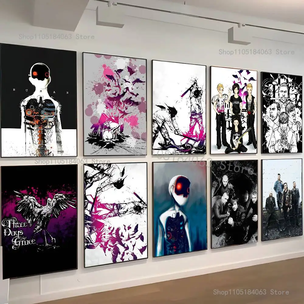 

T-Three D-ays G-Grace Poster HD Art Sticky Wall Waterproof Home Living Room Bedroom Bar Aesthetic Decoration