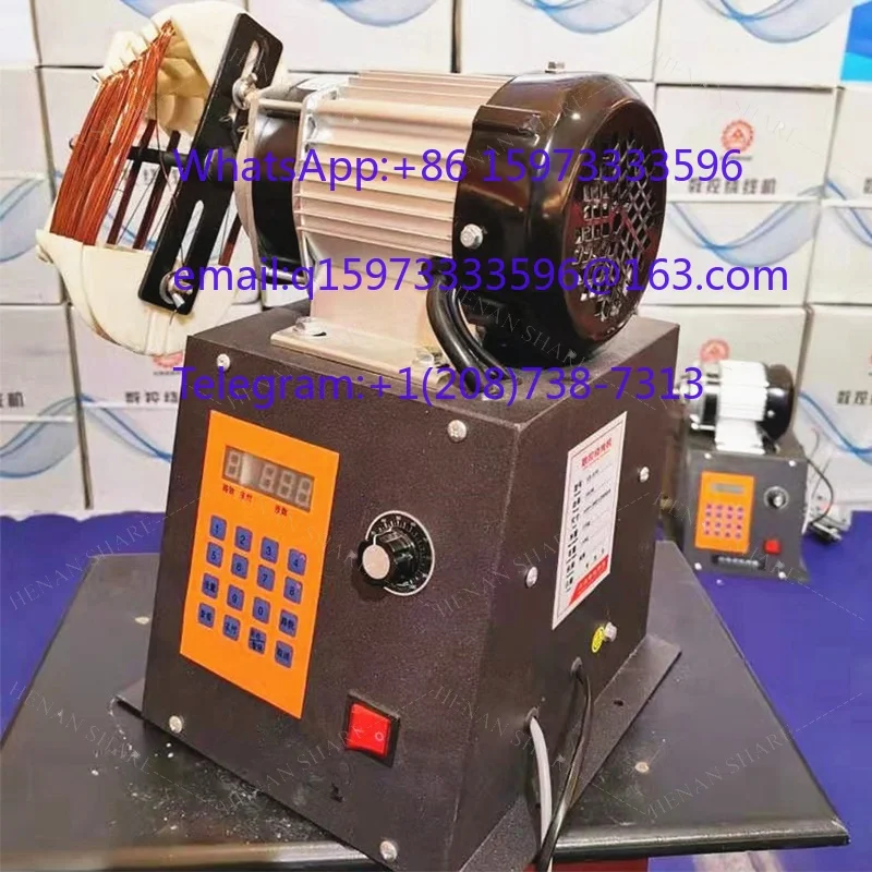 Digital Display Motor Coil Winding Machine Adjustable Speed Copper Wire Winder for Electric Motor Rewinding