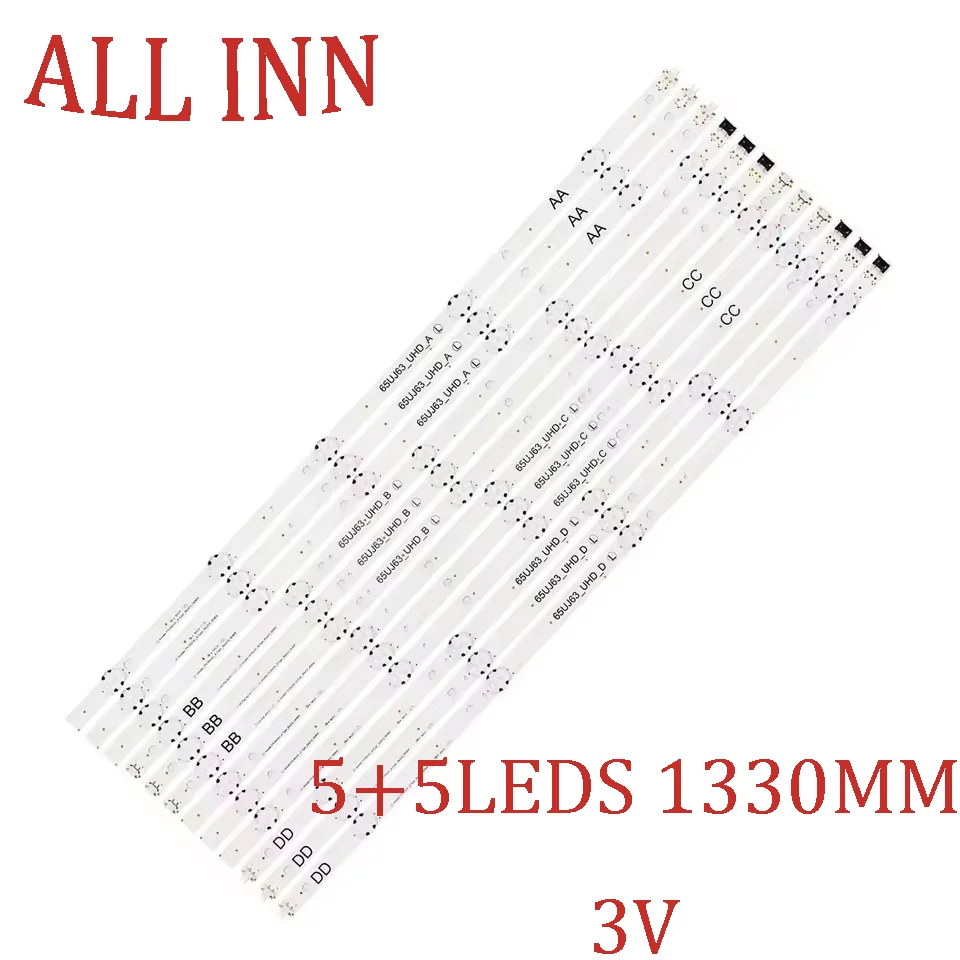 

LED backlight strip for 65UJ6320 65UJ634T 65UJ6309 65UJ632T 65UJ633T 65LJ614T 65UJ6307 65LV640S 65LV560H EAV63673007 AGF78818401