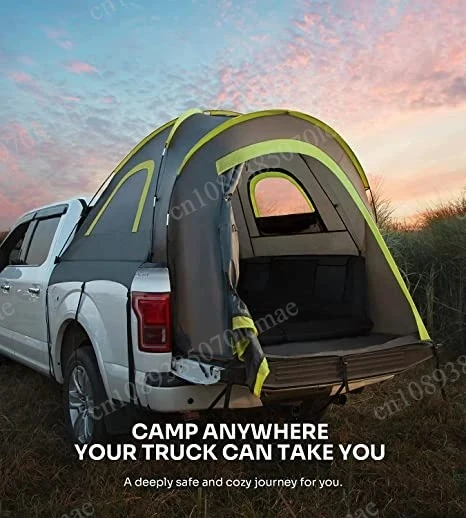 Custom High Quality Pickup Truck Tent 2 Person Double Layer Truck Bed Tent Camper Trailer Tent