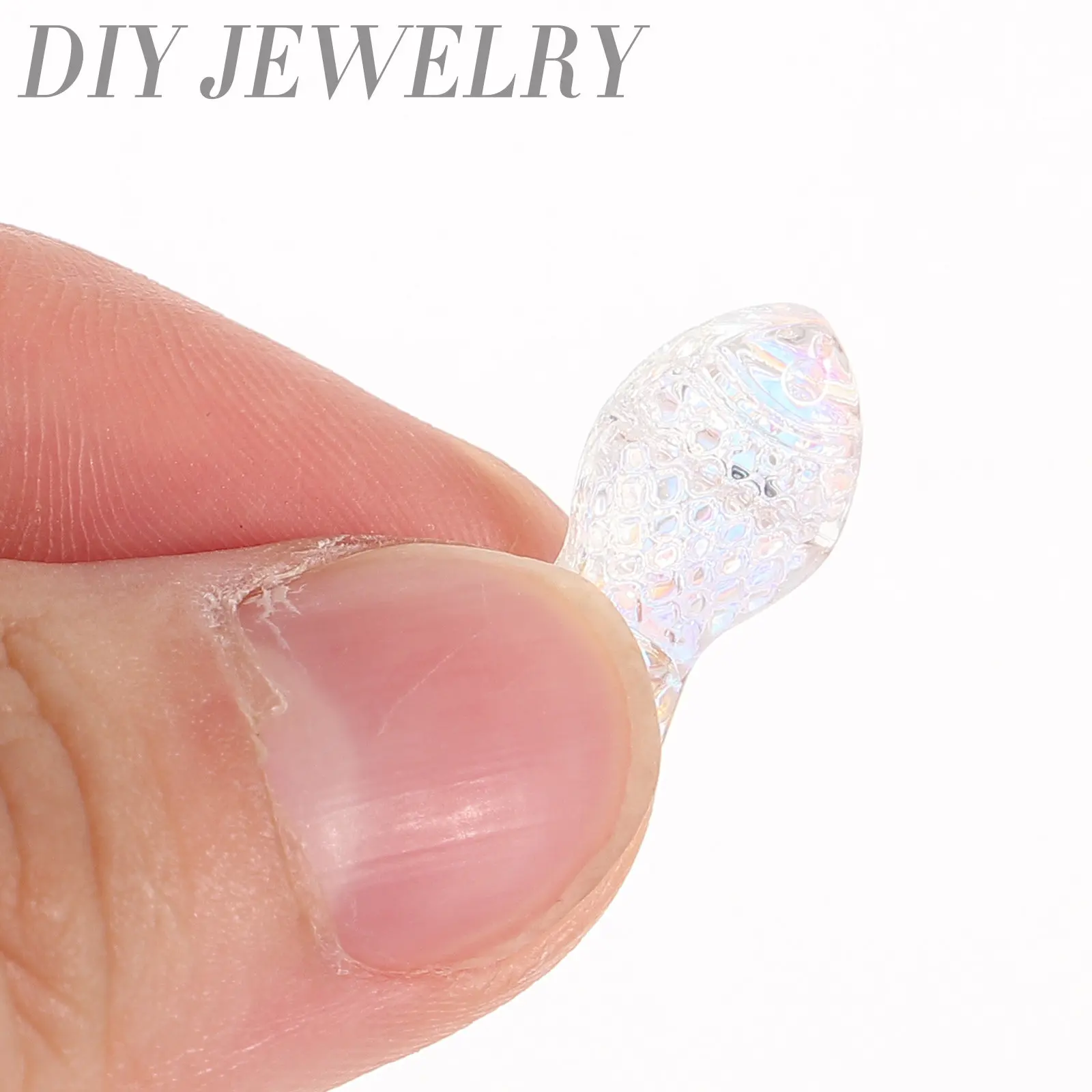 

50Pcs Fish Shape Glass Beads Crystal Jewelry Beads Smooth Bright Color for Bracelet Making DIY Handmade Gift Craft Supplies