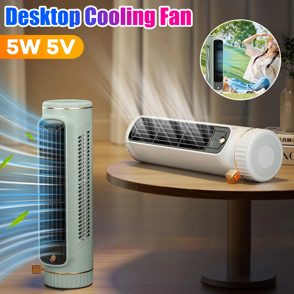 Ventilador de torre de escritorio para el hogar, ventilador de aire acondicionado portátil, ventilador circulante, carga USB, ventilador eléctrico de refrigeración por aire para habitación y hogar