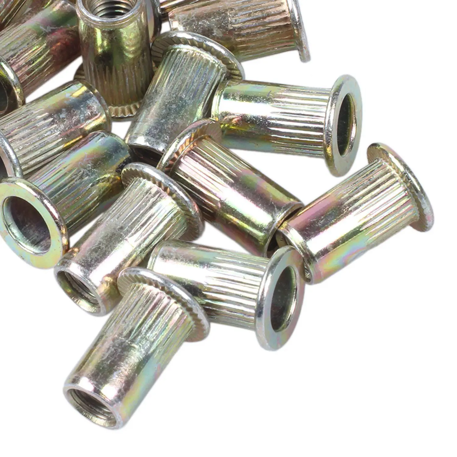 20pcs Flat Head Metric Steel M5 Blind Insert Rivet Nut