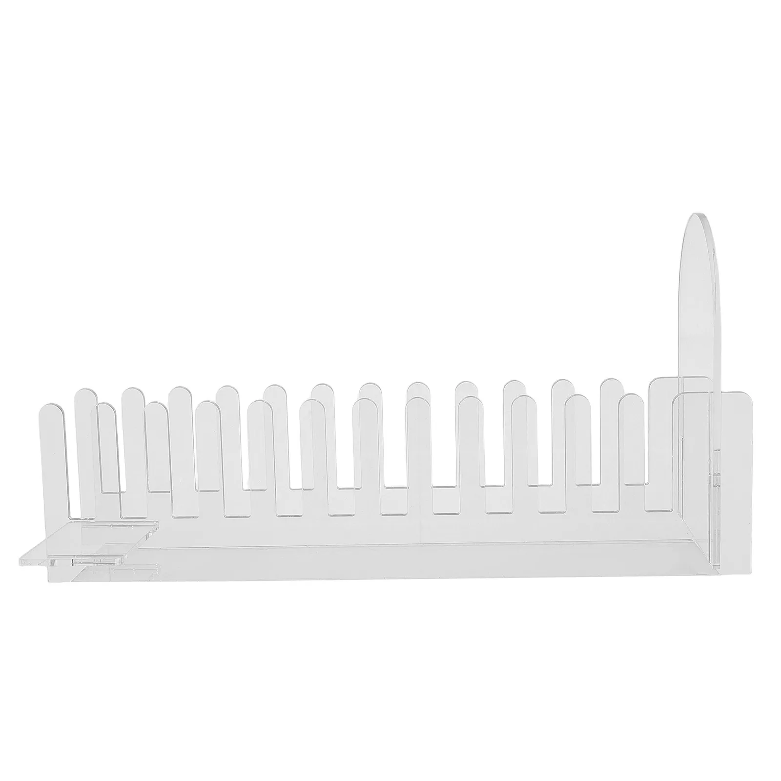 12-Slot Clear Acrylic Greeting Card Display Stand Card Holder Organizer for Postcards Brochures Retail Store Desktop Display