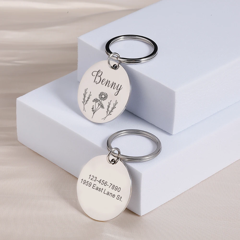 

Customized Dog Id Tag Free Engraving Dog Name Tag Cats Kitten ID Tag Anti-lost Pet Name Tags Plates Pendant for Pets Accessories