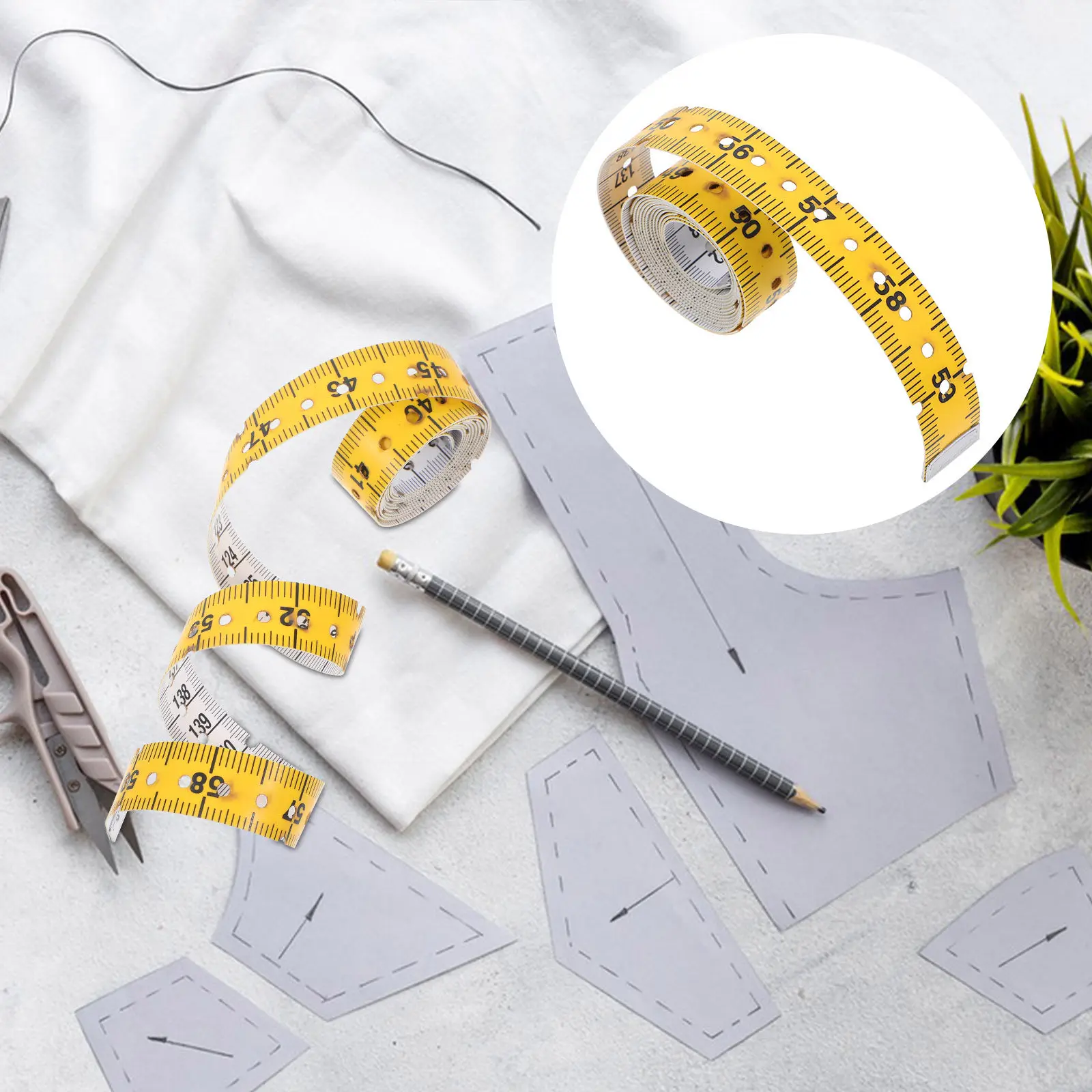 Blind Assistive Soft Flexible Braille Tape Measure For Impairment Measuring Tapes Fabric Body Metric Precision