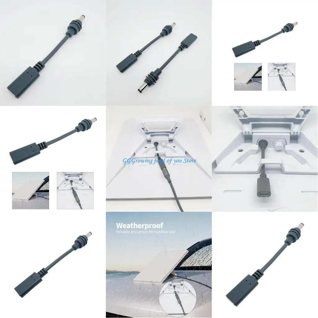 

H9EB For Mini USB C Female To Power Adapter Power Adapter Cable Converter Electronic Applications Replacement