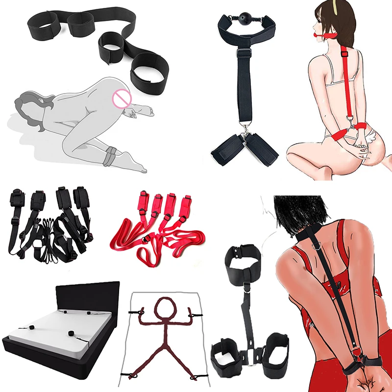 Multi-style Bandage Restraint Toys Bdsm Sexshop Adjustable Plus Size Erotic Goods Bed Sexual Set Adult Sex​y ​toys For Women/man