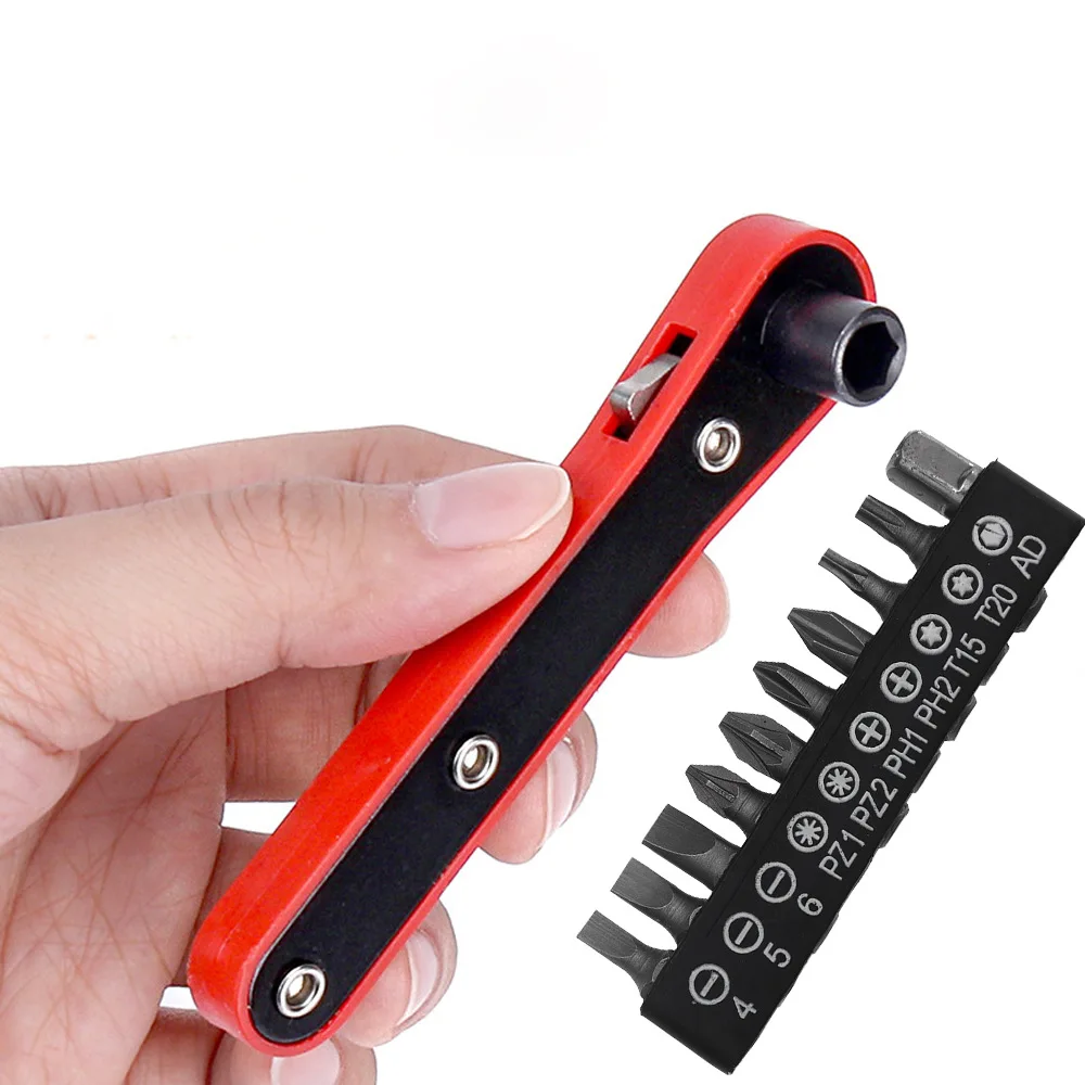 Mini 36-tooth Ratchet Screwdriver Narrow Small Space Gap Maintenance Operation Batch Sleeve L-shaped Turning Wrench