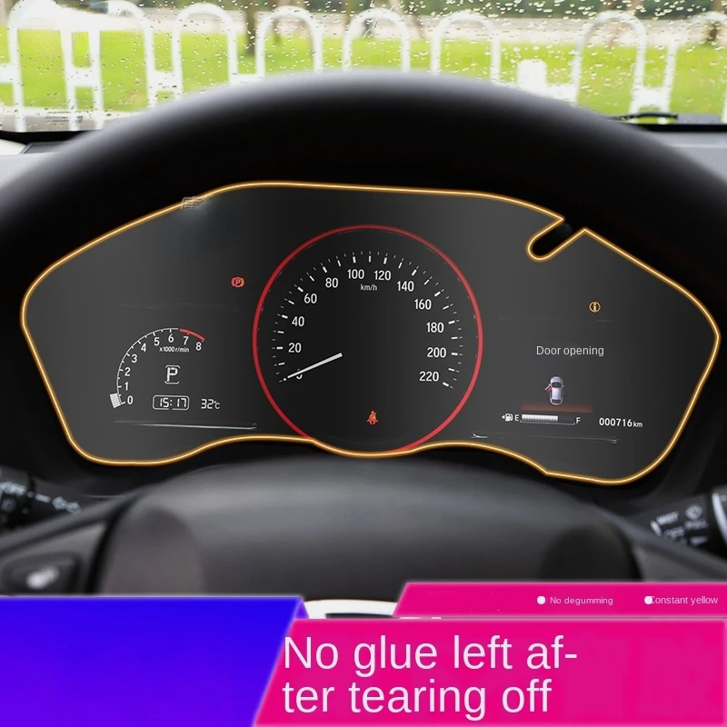 Car Film Interior Air Conditioner Liquid Crystal Dashboard Navigation Screen TPU Protective Film For Honda Vezel HRV 2019 2020