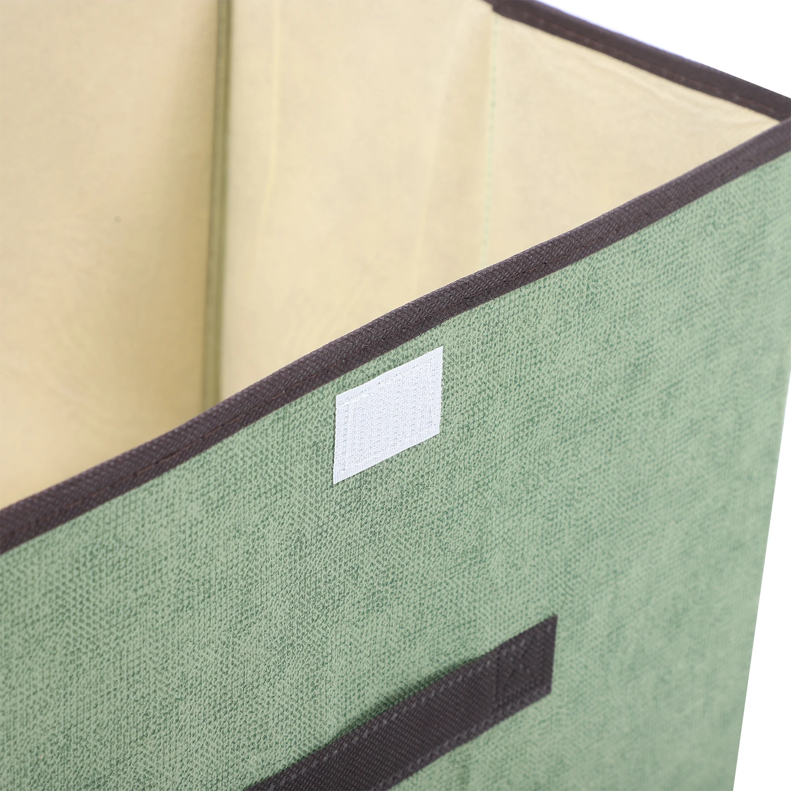 

1 Set of 2pcs Clothes Storage Box Linen Foldable Storage Bags Multifuction Clothing Organizer Storage Bags with a Lid (Green