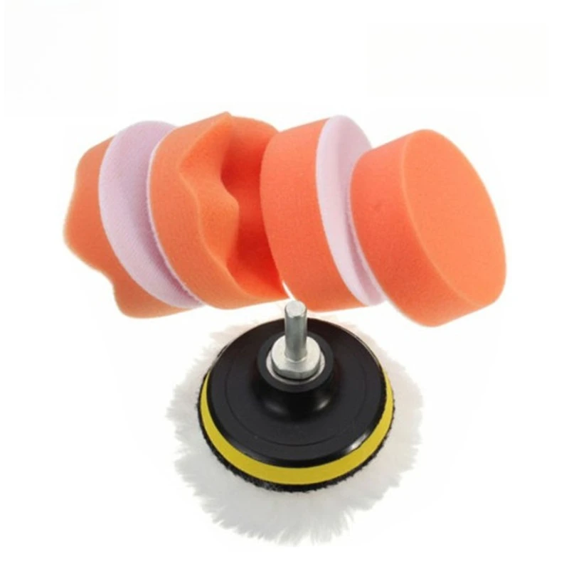 3inch Car Polishing Pad Kit 6/12PCS Sponge Polish Pads Remove Scratches Car Buffing Waxing Cleaning Set for Polisher Buffer Tool