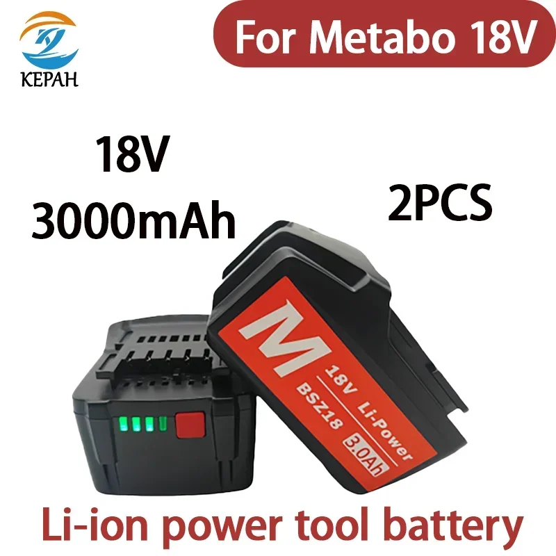 New 18V 9.0Ah Lithium-Ion Battery for Metabo 18V 9000mAh Cordless Power Tools