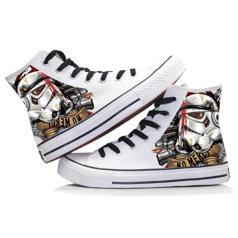 

2025 aaa аниме Kawaii парусиновые штурмовики кроссовки с 3D принтом модные повседневные мужские теннисные туфли для мальчиков и девочек с высоким берцем