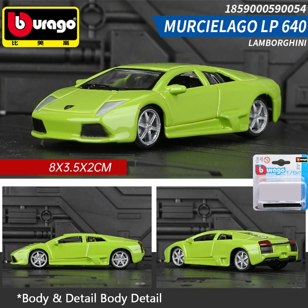 Bburago 1:64 Diecast Alloy Model Car 1/64 Ferrari Boutique Car Bugatti Porsche Ford Lamborghini Audi A8 For Boy Christmas Gifts