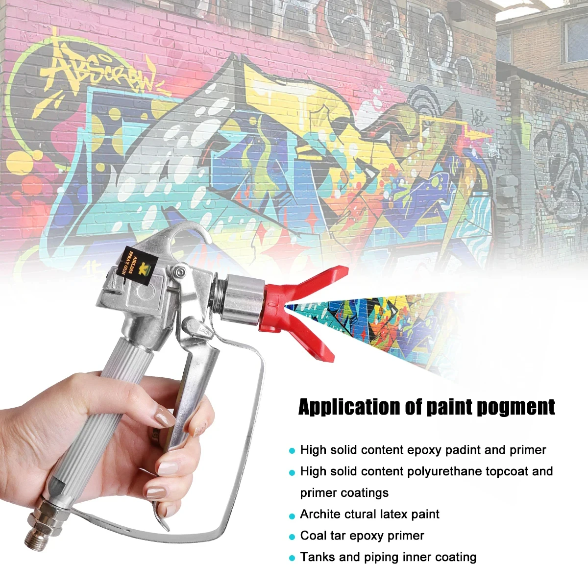Imagem -03 - Pressão Airless Pintura Pistola 517 Tip Protetor do Bocal Bomba Pulverizador Airless Máquina de Pulverização 3600psi Alta
