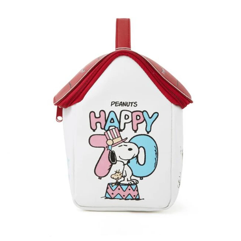 Borsa per cosmetici Anime Snoopy Borsa per il lavaggio della ragazza dei cartoni animati Borsa per cosmetici portatile per studenti ad alta capacità