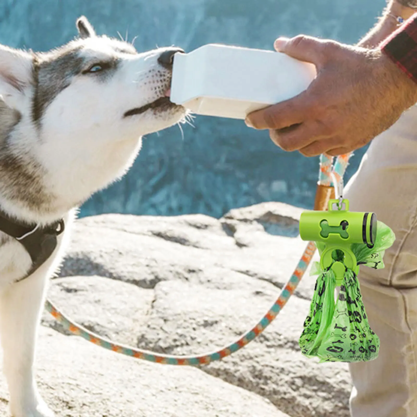

Poop Dispenser Breathable Wear-Resistant Compact Lightweight Hanging Buckle Design For Walking Running Hiking Outdoor Dog Bag