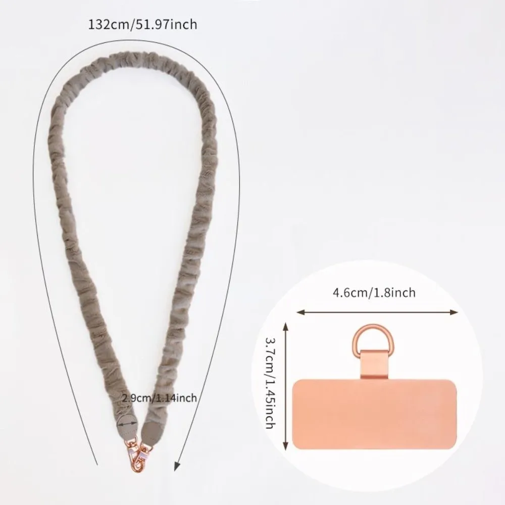 Corda Cordino per cellulare Collo lungo Appeso Tracolla per telefono Fibbia in metallo Catena per cellulare staccabile Viaggio all'aperto