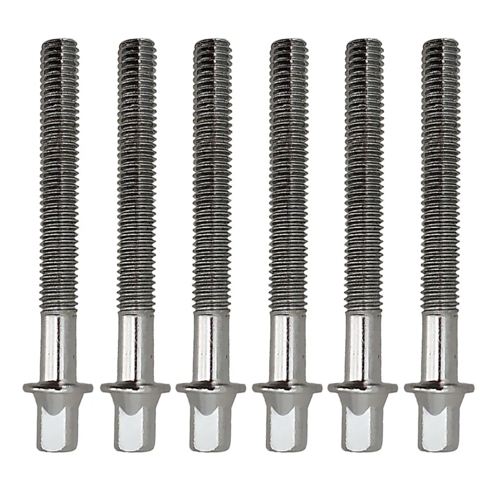 6 Pcs Carbon Steel Threaded Knurled Thumbscrew Drum Hardware Tension Rod Screws Repair Material Metal Flat Washers