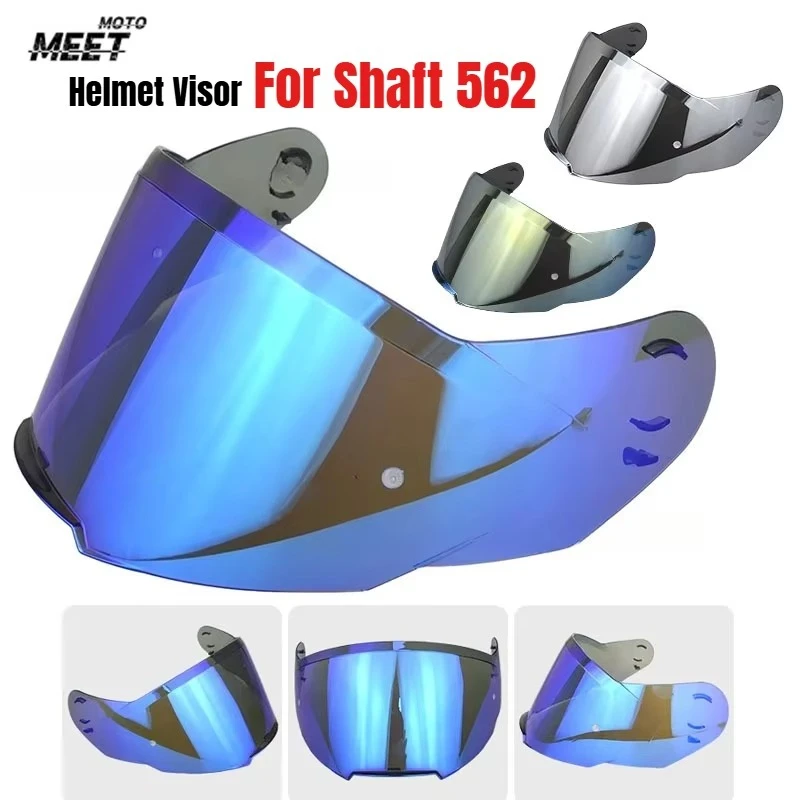 Motorcycle Helmet Visor Lens for Shaft 562 Replace Anti-UV Anti-Scratch Dustproof Wind Shield Motorcycle Accessories 헬멧반모