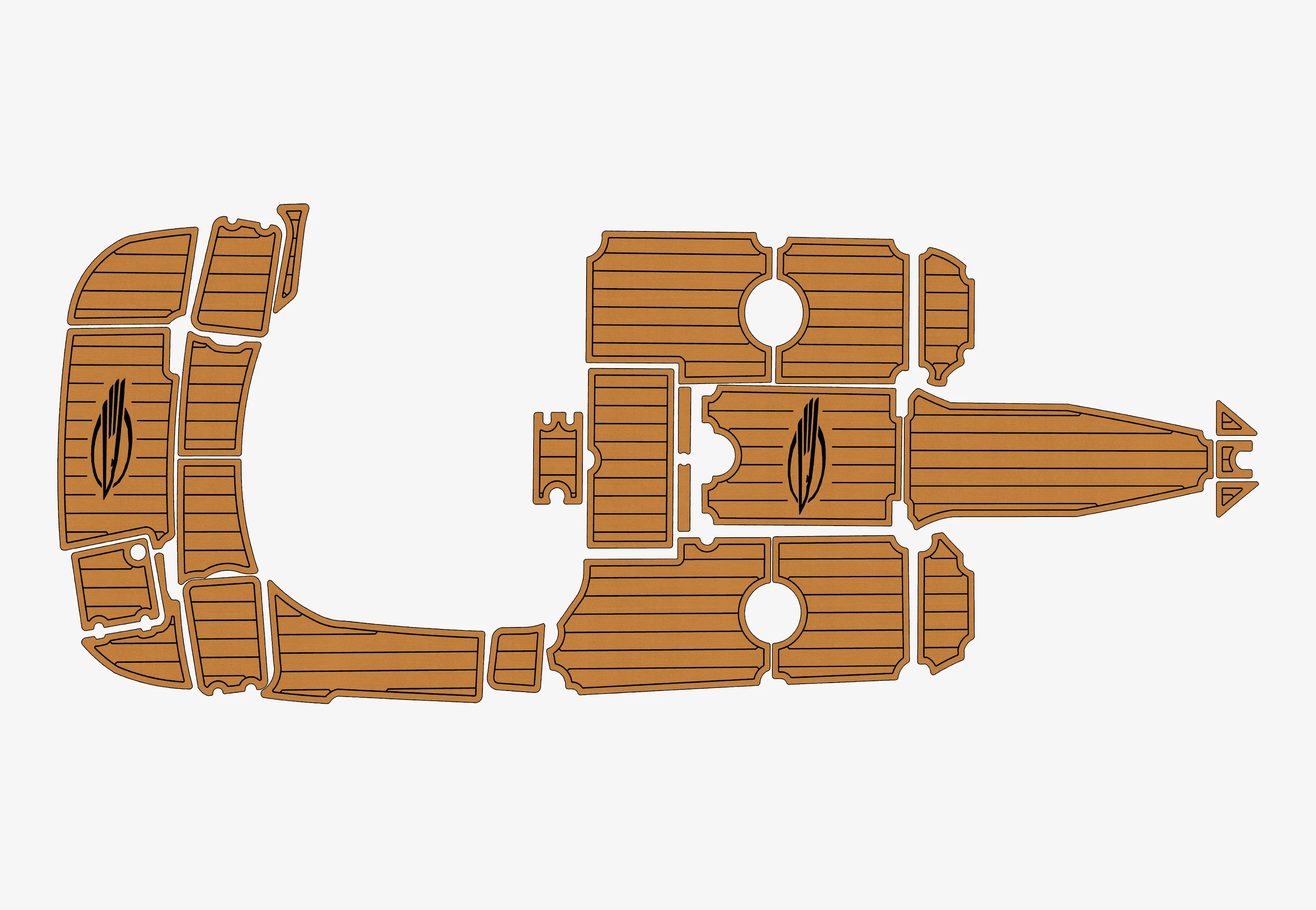 

Anti-Skid EVA Faux Teak Self-Adhesive 6mm Boat Decking Pad for 2004 Chaparral 204 SSI Yacht Cockpit Durable Marine Floor