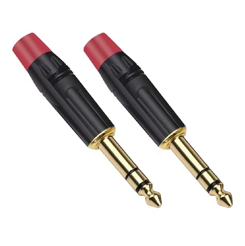 2/3 Pole Mono/Stereo Audio Jack Plug Male 6.35MM Connector Welding Line HeadPhone Metal Adapter