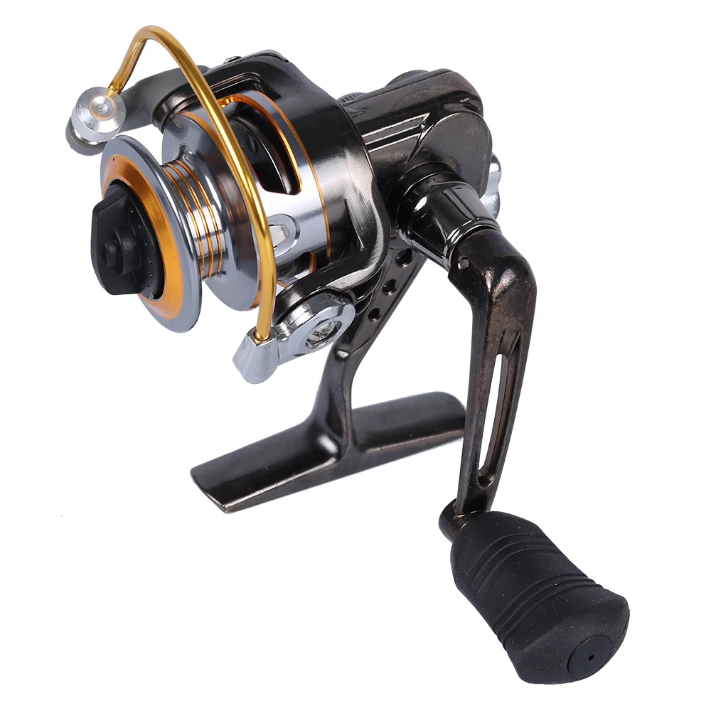 Goture Durable Spinning Reel Stainless Steel Main Shaft Metal Spool Interchangeable Left‑Right Handle for Lure Fishing Gear