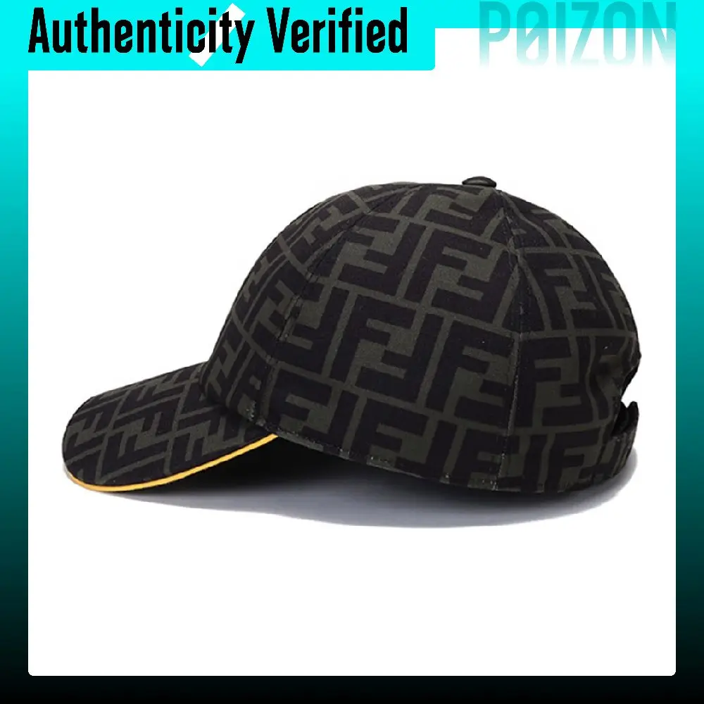 FENDI Baseball Cap Men's Green Black FXQ768ACDAF0ZPQ
