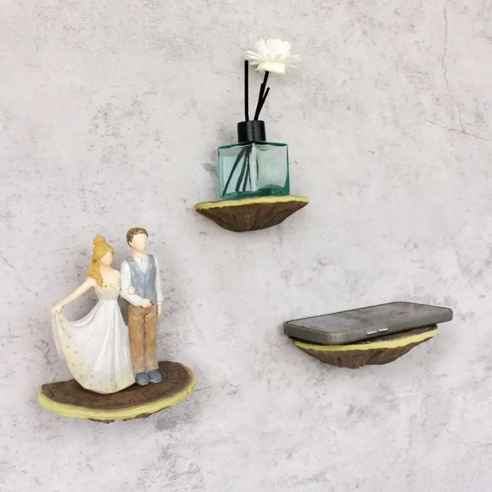 

3Pcs/set Hanging Mushroom Wall Shelf Realistic Hand-painted Simulation Mushroom Pendant Decorative Garden Mushroom Ornament