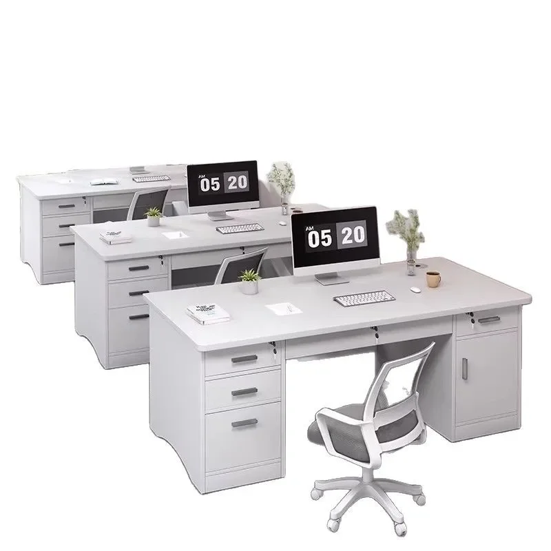 

Desk, staff office, desk and chair combination, simple and modern, boss table single workstation