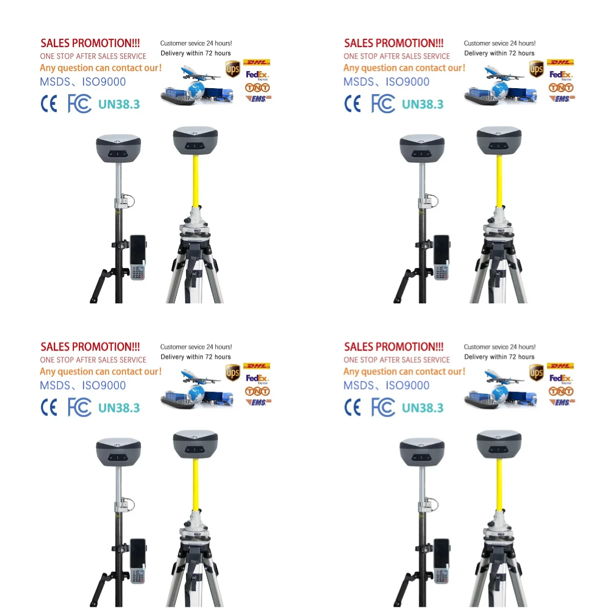 VRTK2 Gnss Rtk for Land Survey Cheap Price 1408 Channel Hi-target  Receiver RTK Permanent Code Without Failure