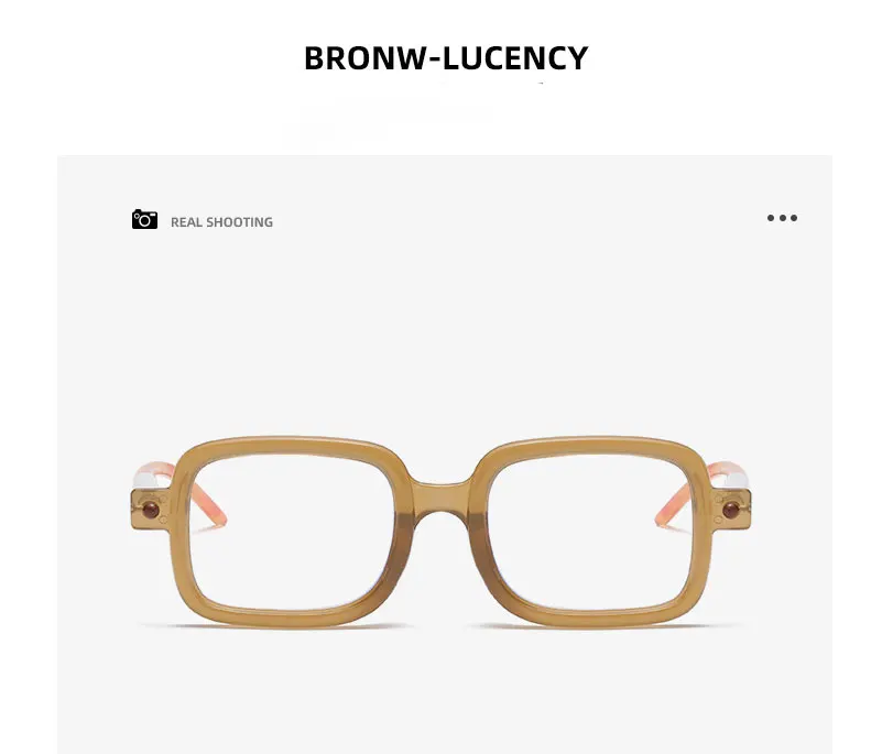 Neue modische quadratische Sonnenbrille für Damen und Herren, Vintage-Markendesigner, Punk-Sonnenbrille, klare Gläser, Spiegelbrille – Detail 7