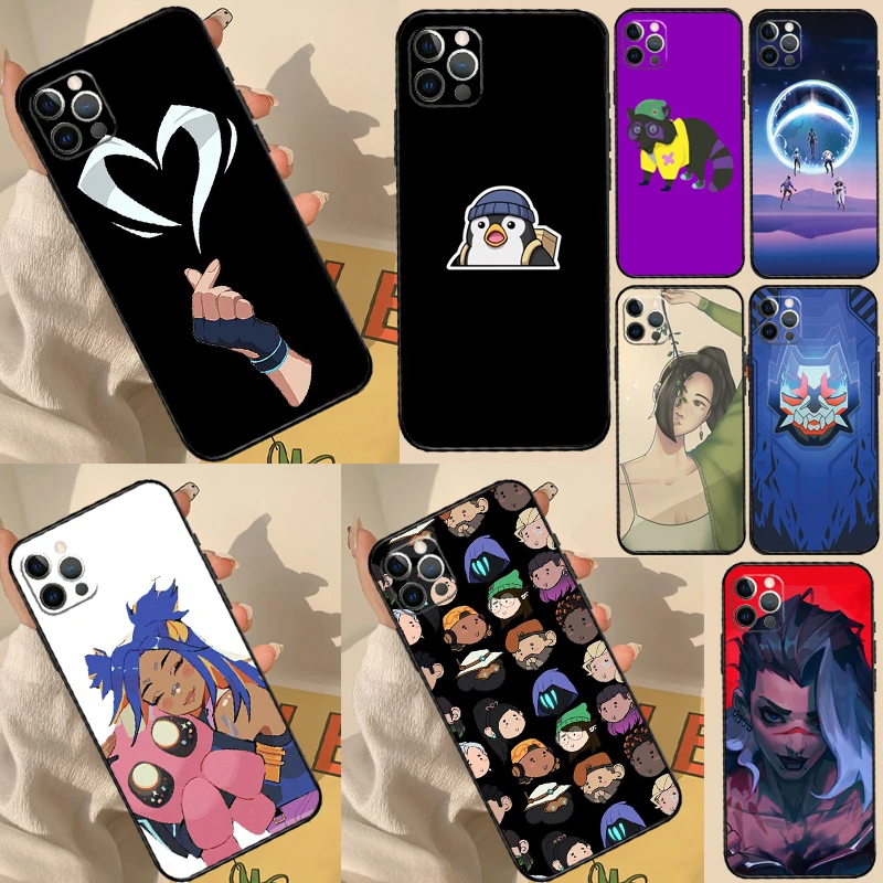 Cartoon Valorant Case For Xiaomi 17T Pro 14T 15T 15 17 Pro Max POCO X5 X6 X7 X8 Pro F5 F6 F7 F8 F9 Ultra Cover