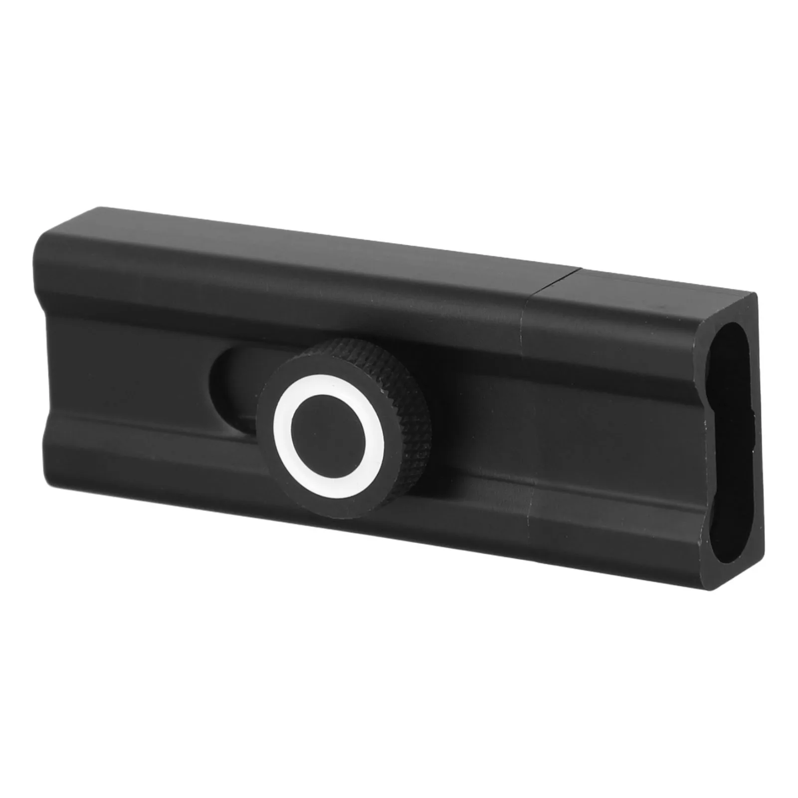 مزلاج باب مثبت على السطح، مقبض سحب مريح، سبائك الألومنيوم الصلبة، تأثير فلورسنت، سهل التركيب، أسود