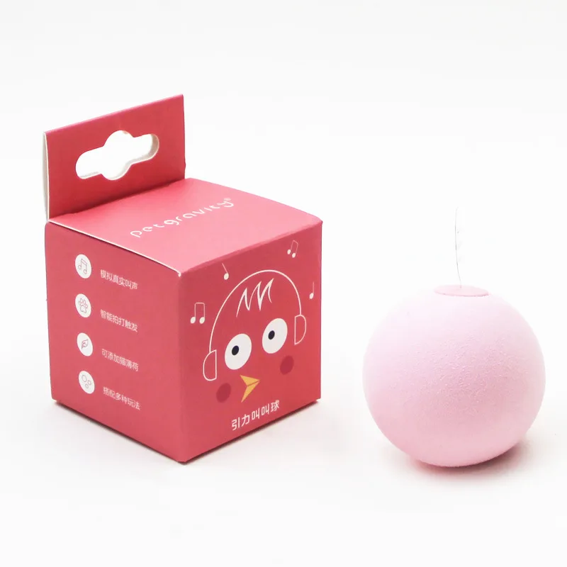 Smart Katze Spielzeug Interaktive Ball Plüsch Elektrische Katzenminze Training Spielzeug Kätzchen Touch Sounding Haustier Produkt Quietschen Spielzeug Ball Katze Supplie