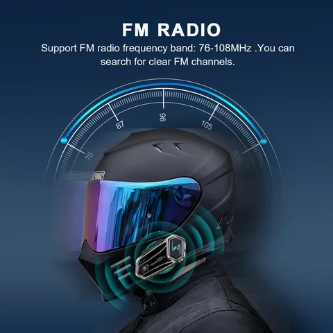 Мотоциклетная гарнитура Fodsports m1-s air, Bluetooth-гарнитура для шлема, FM-радио, 4 динамика, 1000 метров, обмен музыкой.