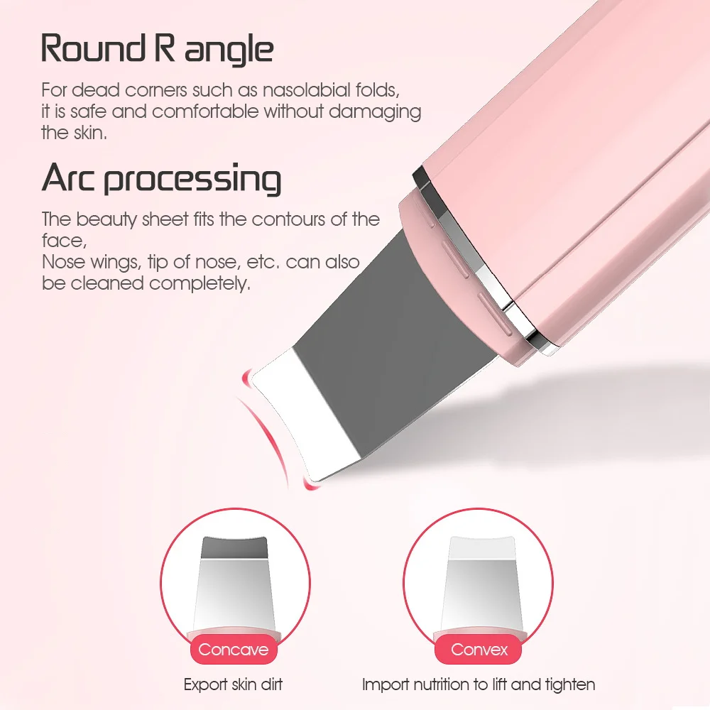 超音波フェイスマッサージャー,超音波スキンクレンザー,ブラックヘッドリムーバー,ポアクリーナー,ディープフェイスケアツール