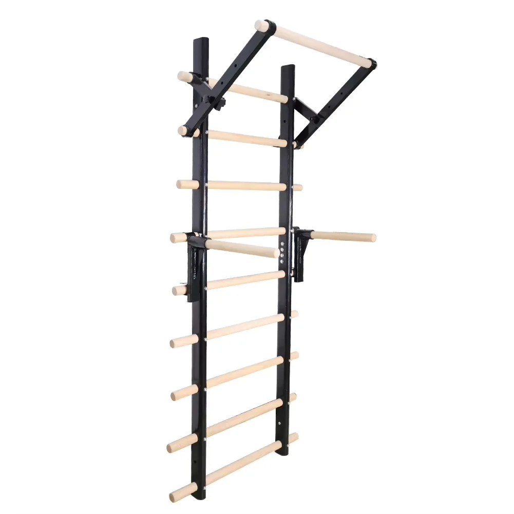 

Ladder Multi Function Indoor Double Pull up Bar Wall Mounted Wooden Fitness Home Gym Yoga Rib Frame
