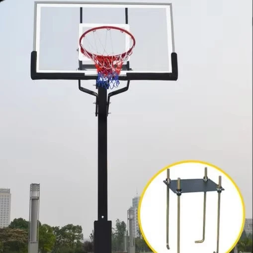 Basketball Hoop in Ground Outdoor Sport Equipment Adjustable Basketball Systempromote sales