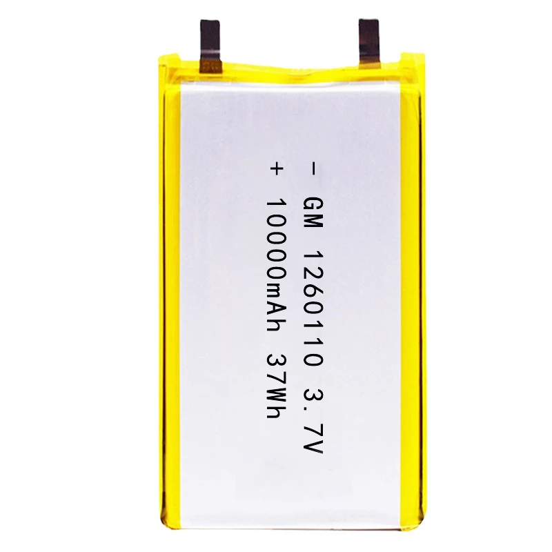 1-4PCS 3.7V 10000mAh 1260110 Polymer Lithium Battery Lithium Ion Battery For Power Bank GPS 100% Real Capacity