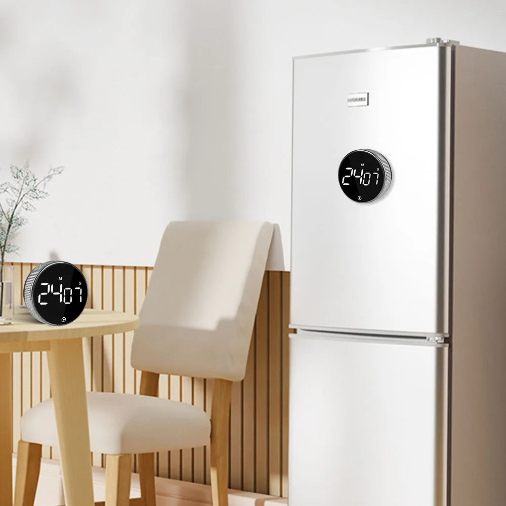 Magnetic Countdown Countup Timer Large LED Display Visual timers Digital Kitchen Timers for Classroom Cooking Fitness Baking