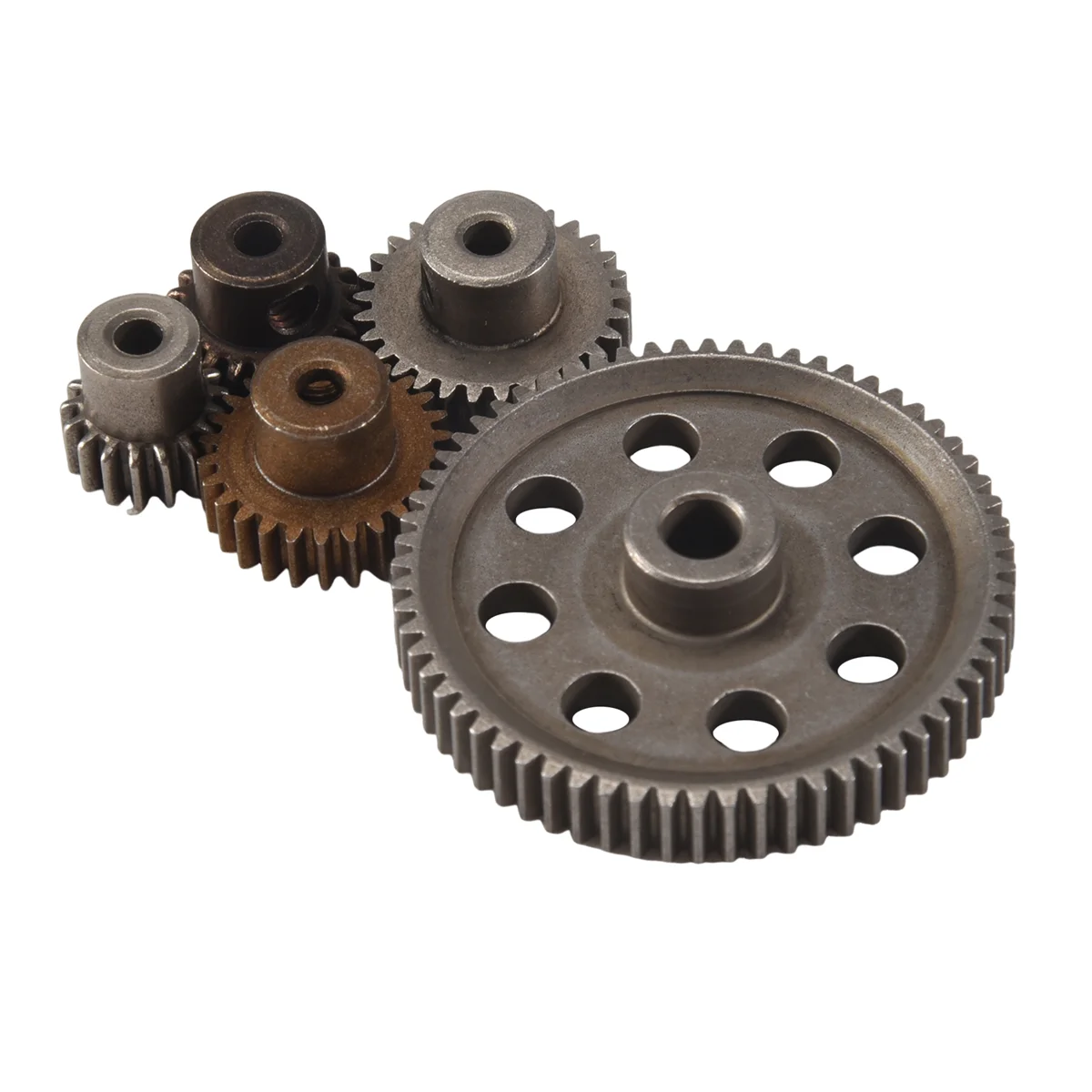 Diferencial principal metal spur engrenagem 64t 17t 21t 26t 29t engrenagem do motor rc peça do carro para hsp 1/10 rc carro caminhão 94111