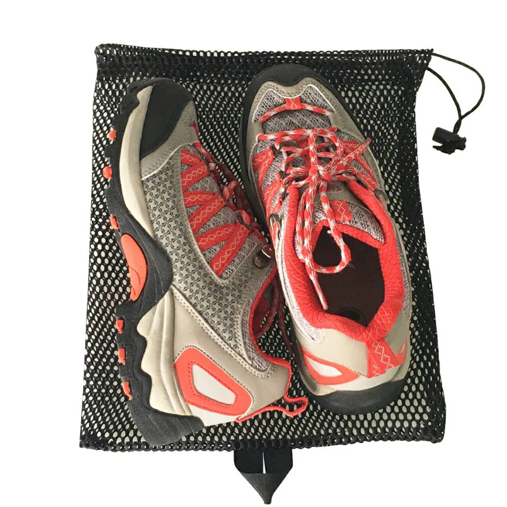 

Drawstring Mesh Storage Bag Mesh Carry Bag Multi Purpose Mesh Travel Pouch Ultralight Hangable for Swimming Diving Snorkeling