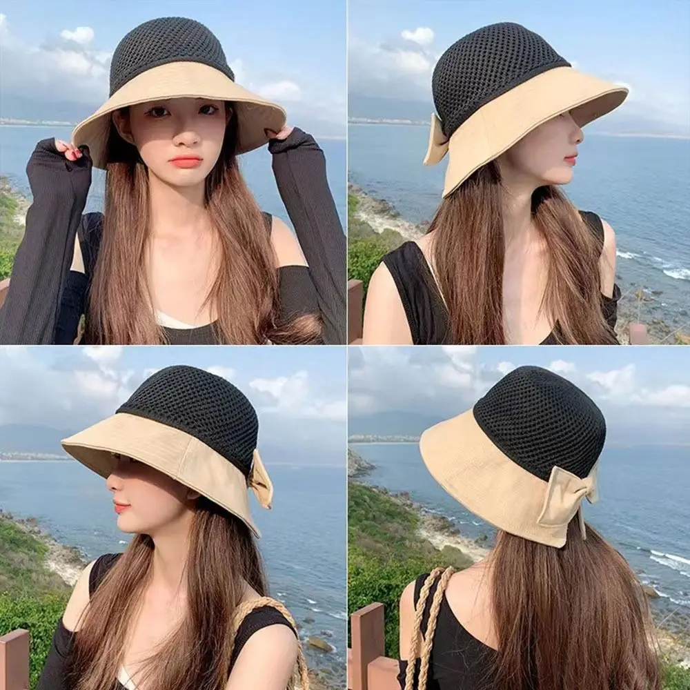 Summer Wide Brim Foldable Panama Hat Sunshade Hat Beach Cap Bucket Hat Sun Cap