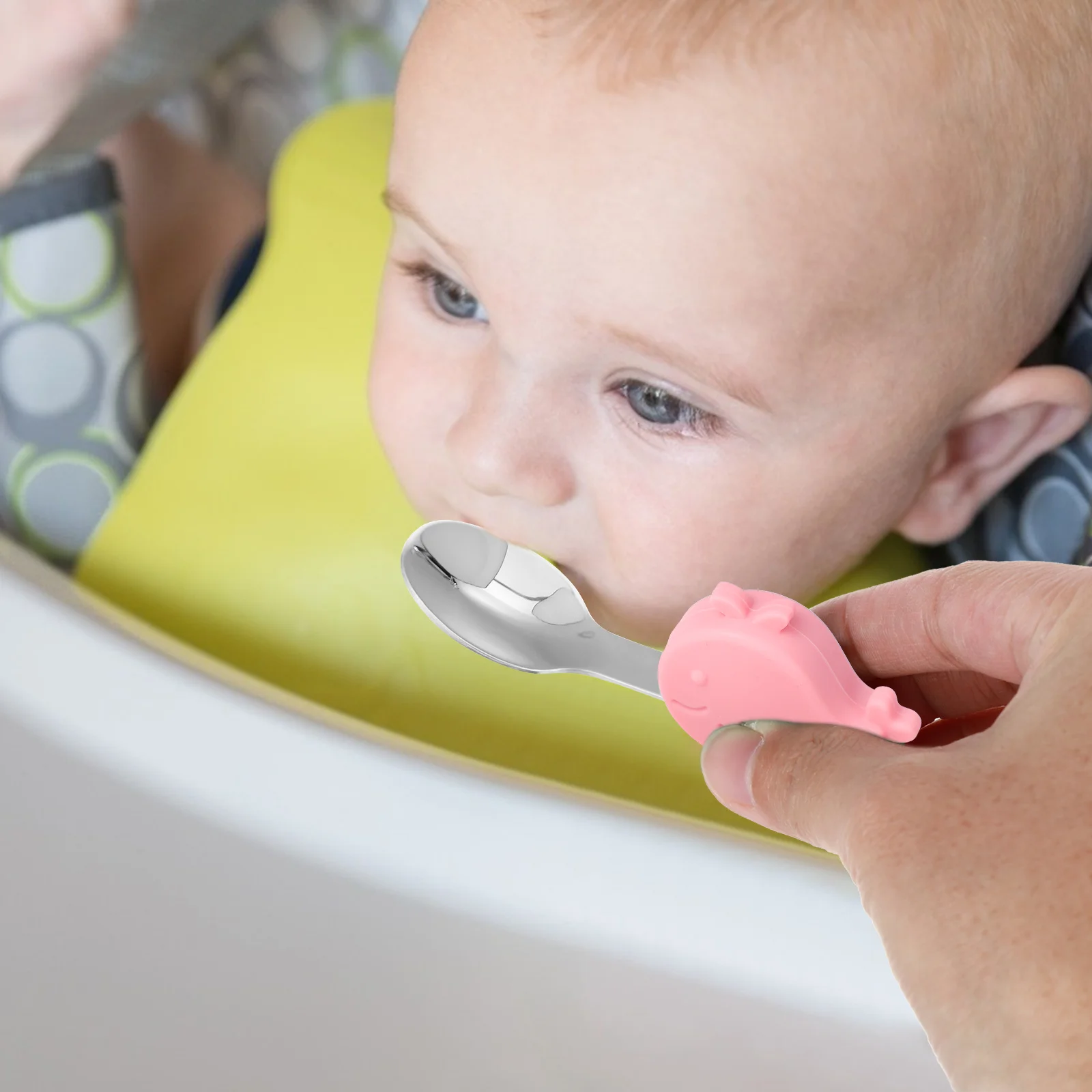 

1 Set Baby Spoon Fork Set Durable Safe Lightweight Portable Self Feeding Utensils For Toddlers Children Cutlery Baby Shower Gift