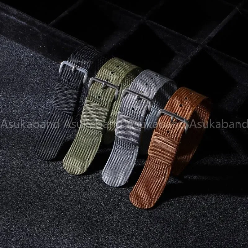 군사 스타일 나일론 시계 스트랩 밴드 20mm 22mm 세이코 5 다이버 참치 남성 여성 팔찌 스포츠 석영 기계식 시계 밴드