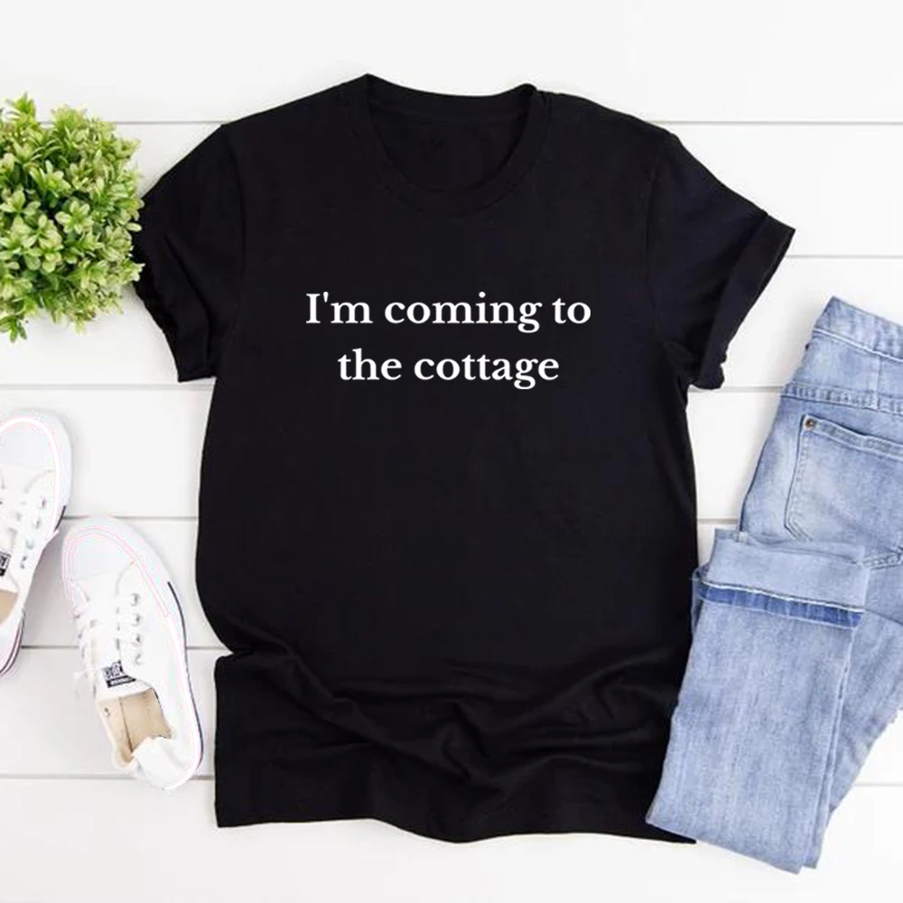 

I'm Coming To The Cottage T-Shirt Hockey Fan Tee Men Women Graphic T Shirts Lgbtq Pride Shirt Gay Friend Gift Streetwear Tops