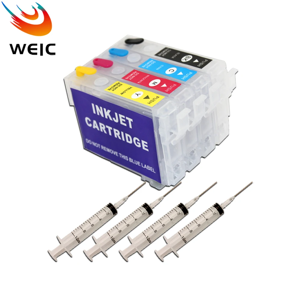 Empty Refill Ink Cartridge Chipless For Epson WF 2650 2750 2760 2630 2631 2635 2651 2655 2761 2765 2831 2838 2851 2855 2861